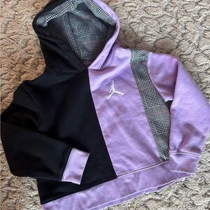 Jordan Kids Black and Lavender Hoodie